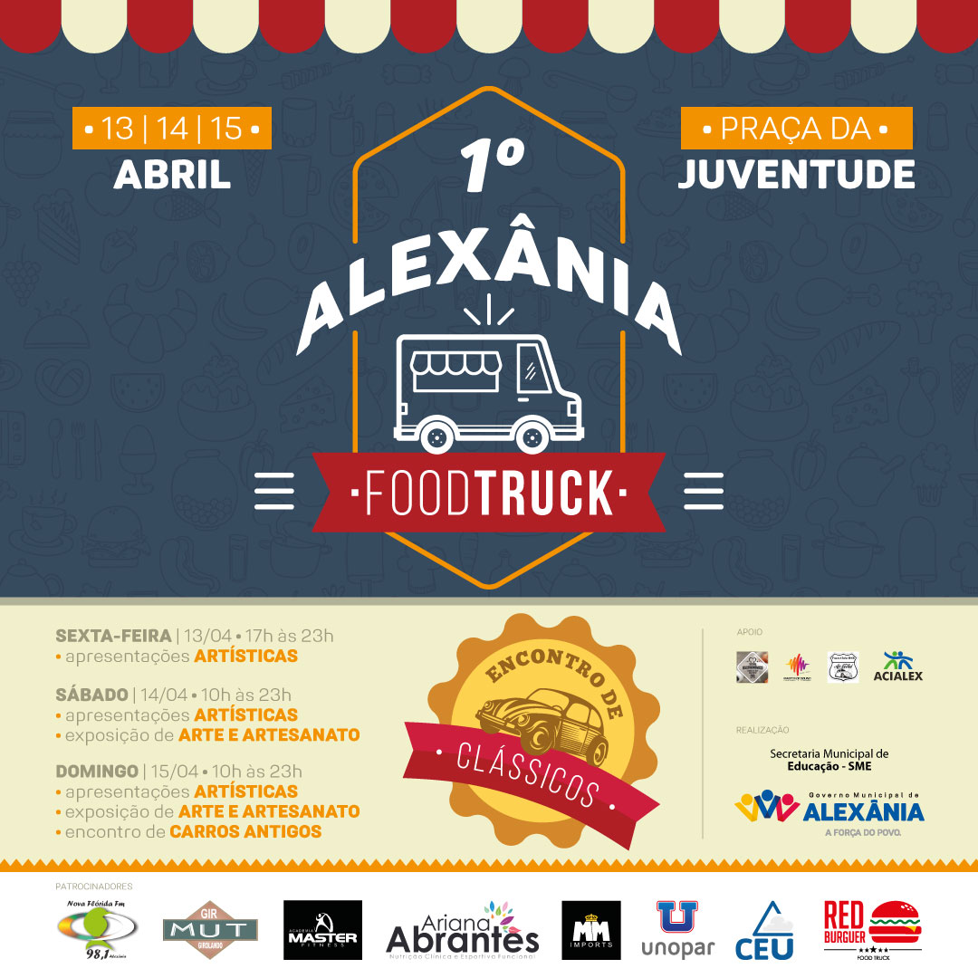 1ª - Alexânia Food Truck e Encontro de Carros Antigos
