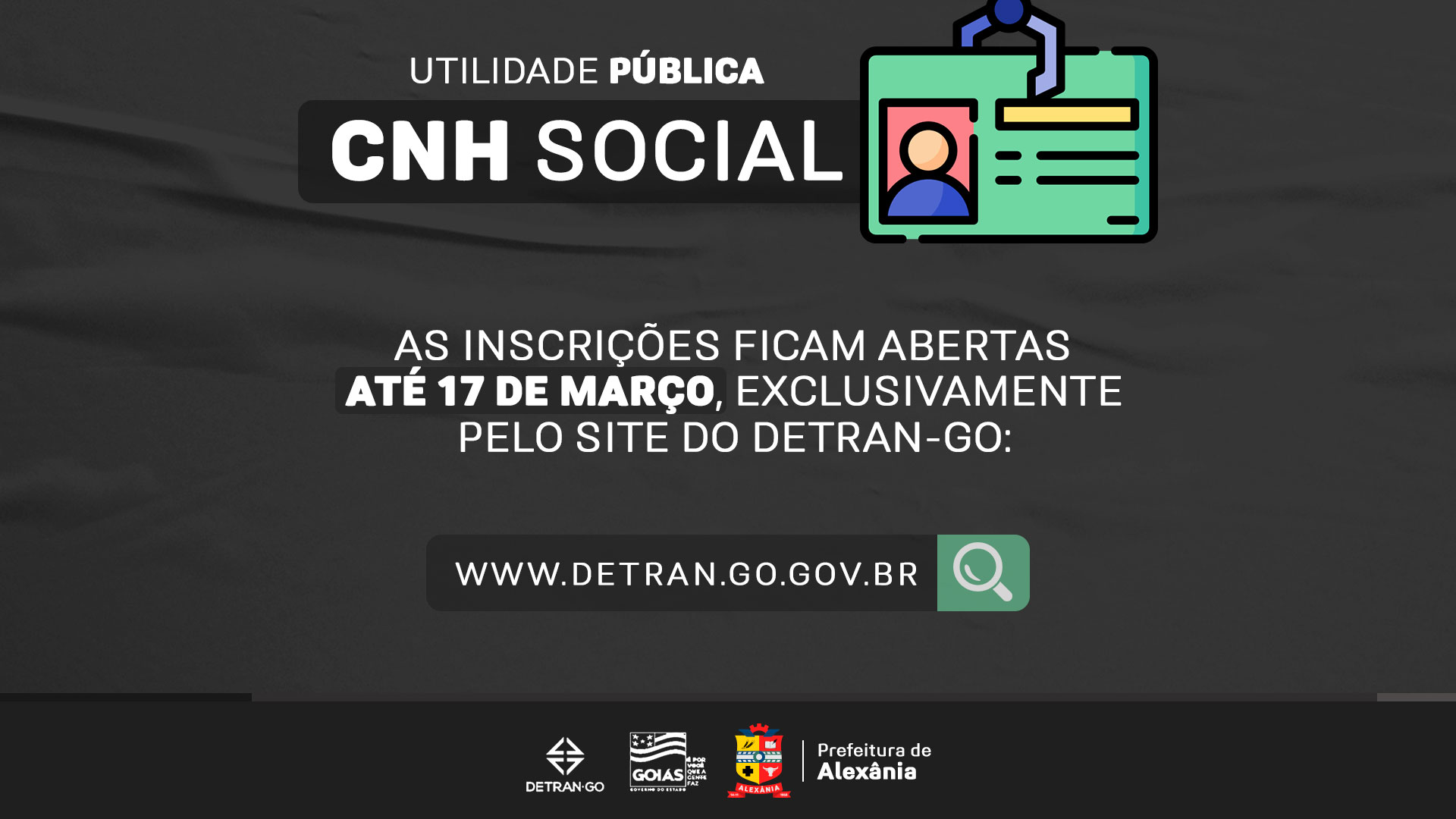 CNH Social: inscrições abertas até 17 de março